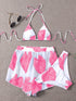 Adjustable Three-piece Bikini Straps Swimsuit Women - ROUTINE FASHION